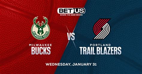 bucks vs trail blazers odds