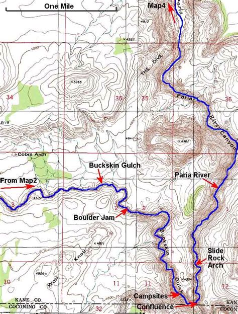 buckskin gulch hiking trail map