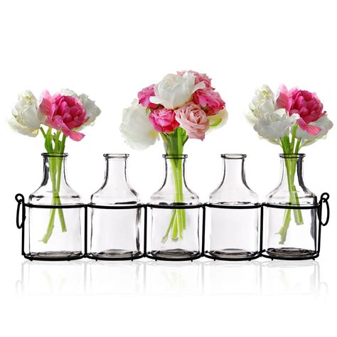 Bud Vases In Stand