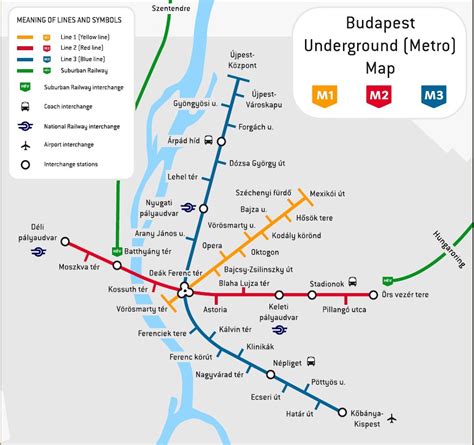 budapest hungary metro map