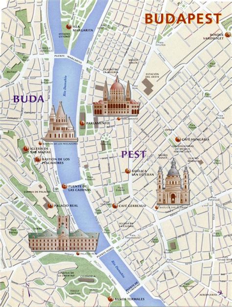 Mappa Budapest Da Stampare Carta Fisica