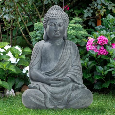 Buddha Statue Garten Amazon