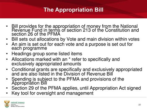 budget appropriation bill