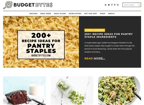 budget bytes recipes