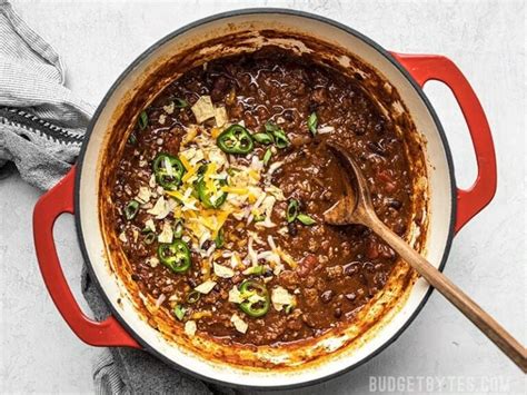 budget bytes vegetarian chili