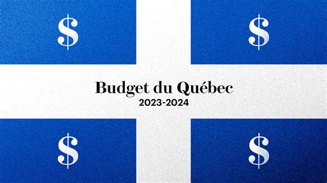 budget du quebec 2023