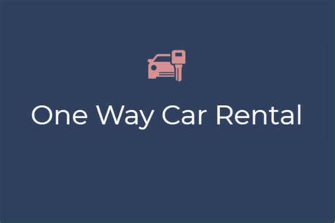 budget one way car rental near me