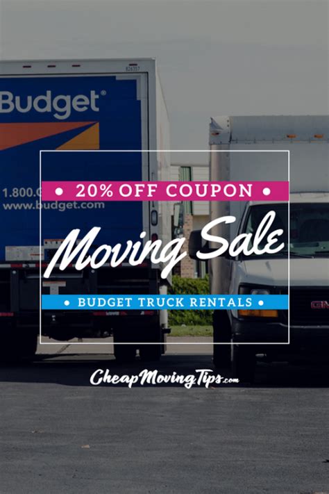 budget truck rental truck coupons