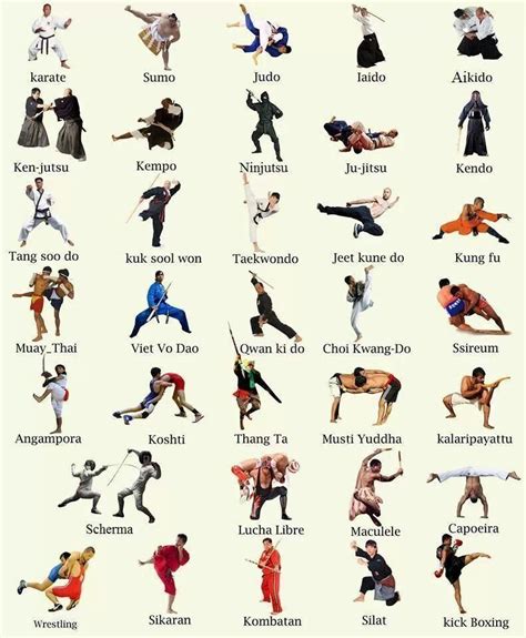 budo martial arts list