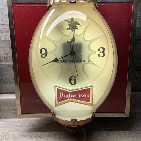 Budweiser Clock Bar Light