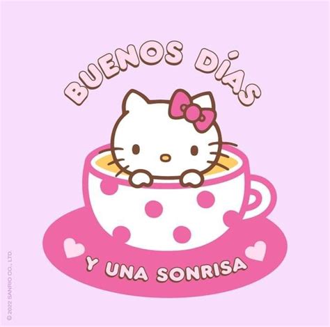 Hello Kitty Buenos Dias Pin de Patricia en Saludos y buenos dias en