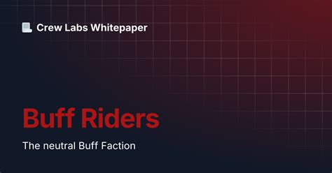 buff riders