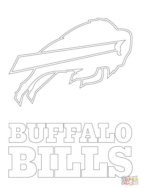 buffalo bills logo coloring page