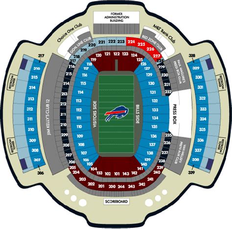 buffalo bills stadium map