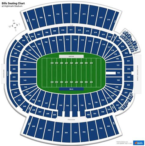 buffalo bills stadium seat map