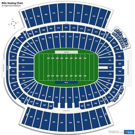 buffalo bills stadium seating map