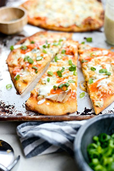 Buffalo Chicken Blue Cheese Flatbread