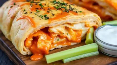 Buffalo Chicken Stromboli Recipe