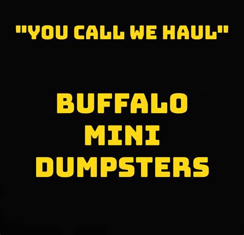 buffalo mini dumpsters