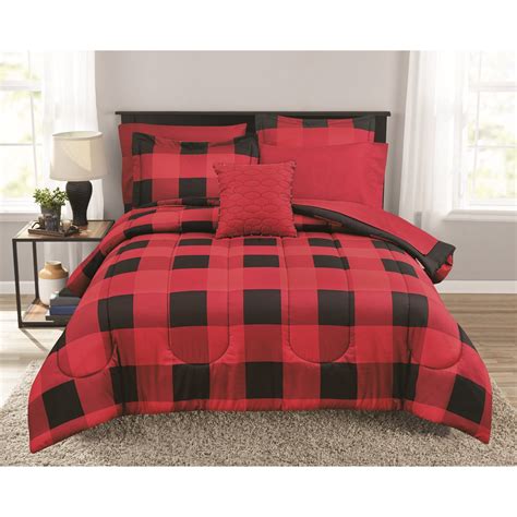 buffalo plaid bed in a bag