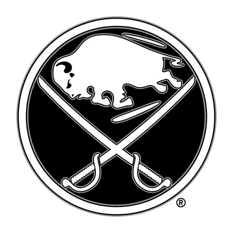 buffalo sabres black and white logo