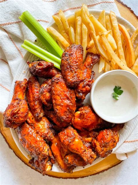 buffalo wings and fries