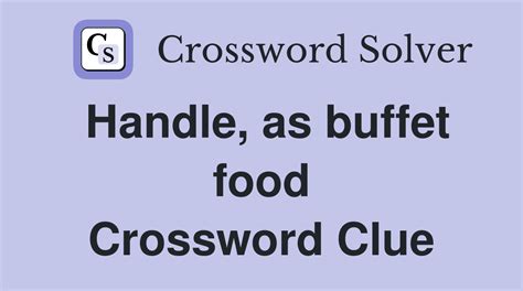 Buffet Server Crossword