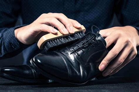 Buffing and Polishing Leather Shoes