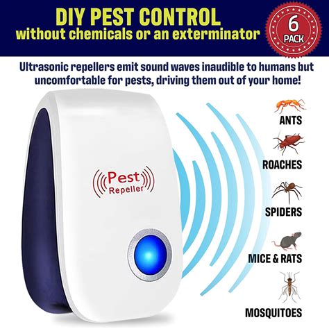 Ultrasonic Pest Repeller, 100 Safe Electronic Pest Control Ultrasonic Repellent, Indoor Plug in