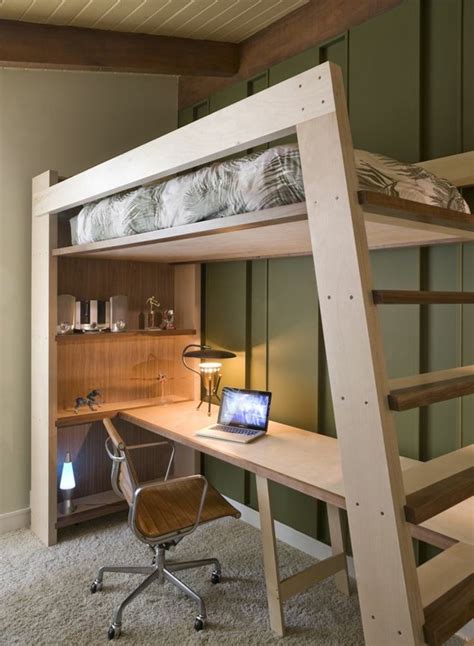 How to Build a Wooden Loft Bed with Desk and Storage for Under 350