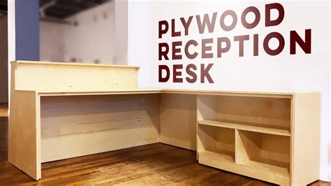 FLOW Reception Desk Build Plans (PDF) Reception desk diy, Reception