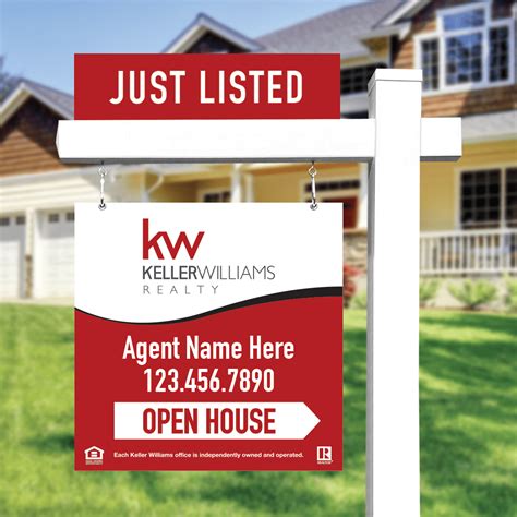 Keller Williams All Included Poly Sign Style 101 Real Estate Sign Shop