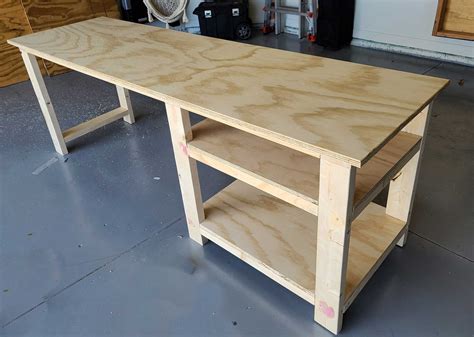 Easy DIY Wood Desk for less than 100 Homemade by Huseman