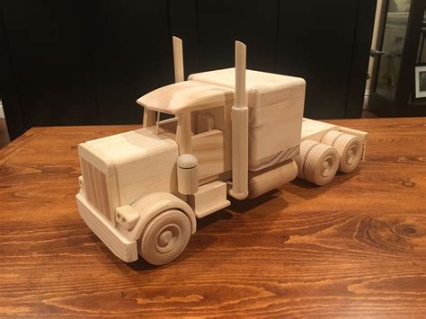 Wooden Toy Trucks "Big Super Holidays Special" 5 Handmade 18 Wheelers