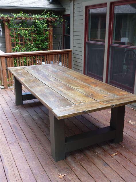 DIY Outdoor Table for 65! Shanty 2 Chic