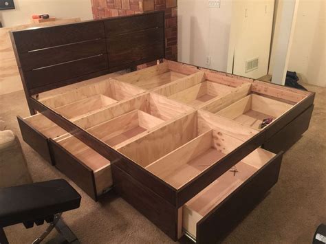 Build Your Own King Size Platform Bed Bed frame design, Solid wood