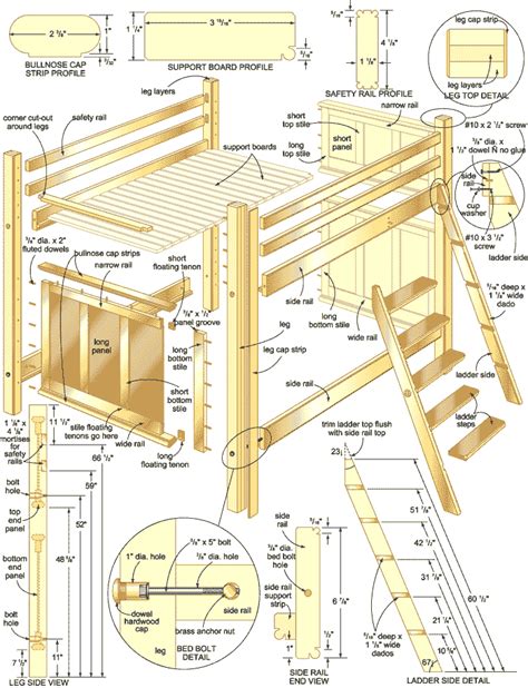 loft bed woodworking plans Plans