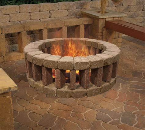 build a brick fire pit
