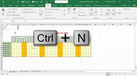 Build A Calendar In Excel