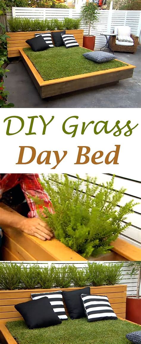 How to Build a Grass Day Bed in Your Backyard
