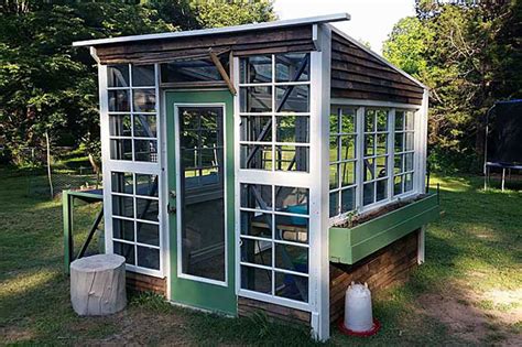 build a greenhouse from old doors