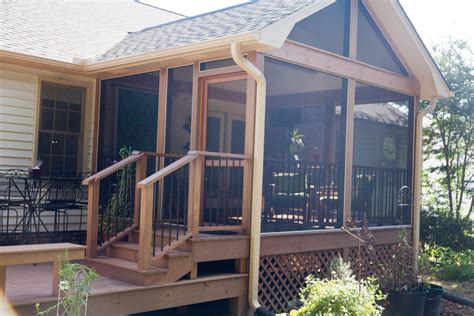 build a screened in porch on existing deck