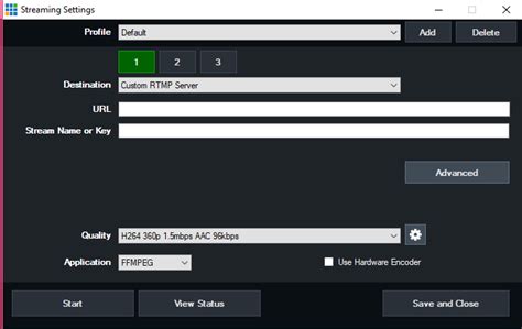 build an rtmp server on windows pc