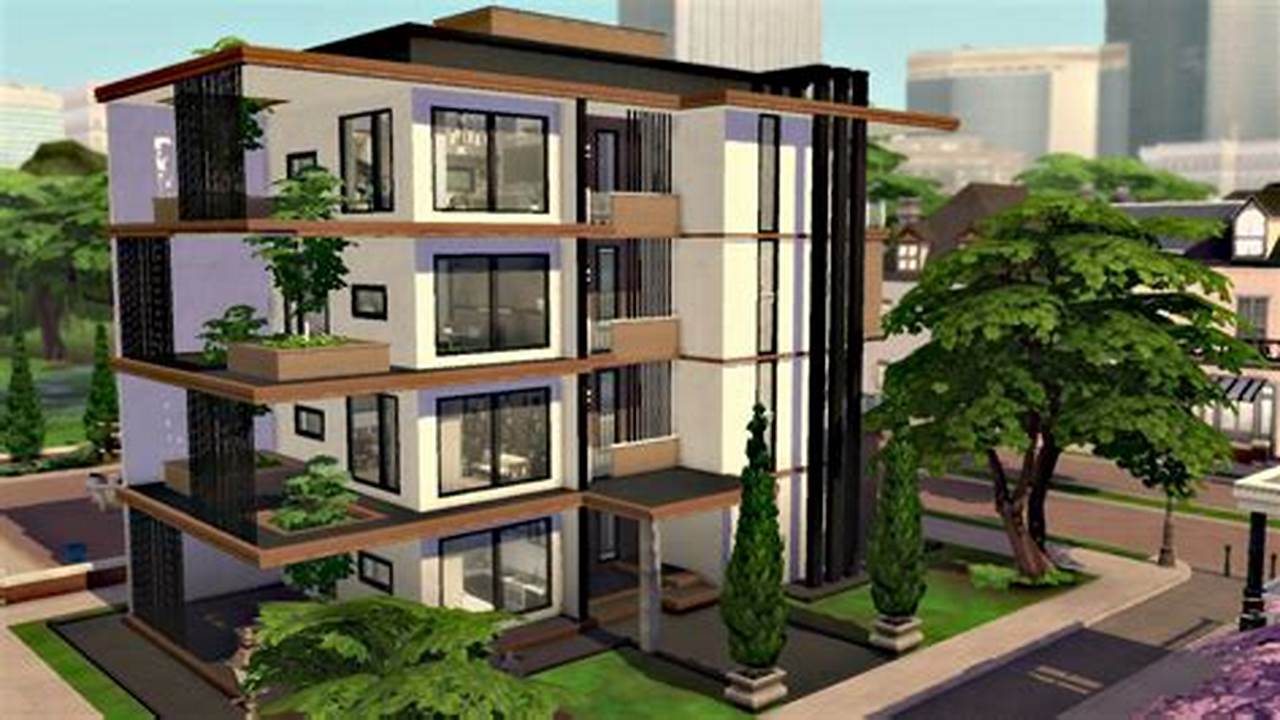 Apartment Complex Sims 4 Speed Build YouTube