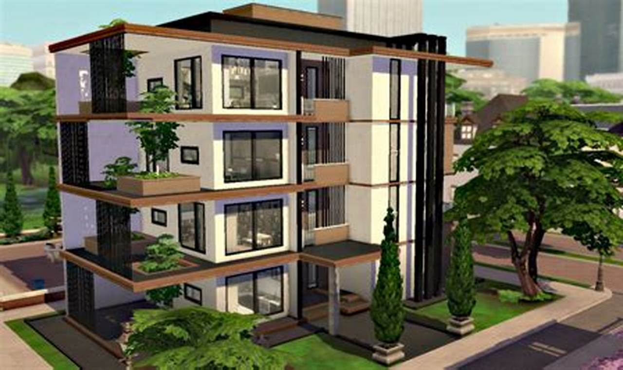 Apartment Complex Sims 4 Speed Build YouTube