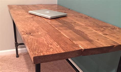 DIY LShaped Farmhouse Wood Desk + Office Makeover Hometalk