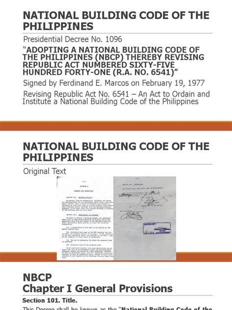 Building Code Of The Philippines Lawphil