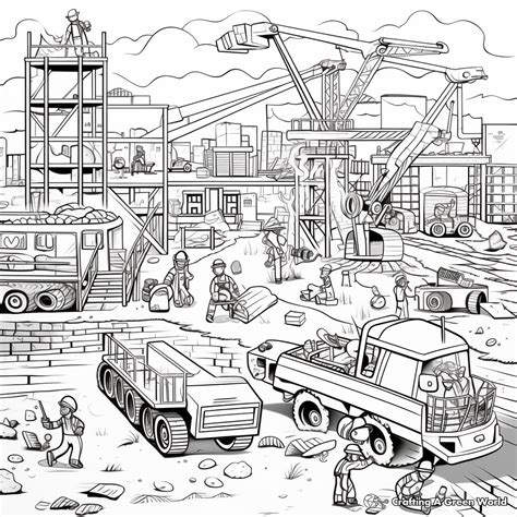 Building Construction Coloring Pages