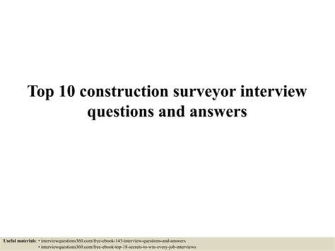 building surveyor interview questions and answers pdf