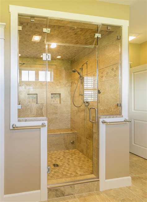 Shower with built in seat Bathrooms remodel, Bathroom redo, Bathroom